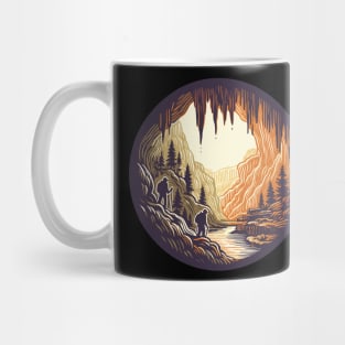 Retro Caving explore adventure Mug